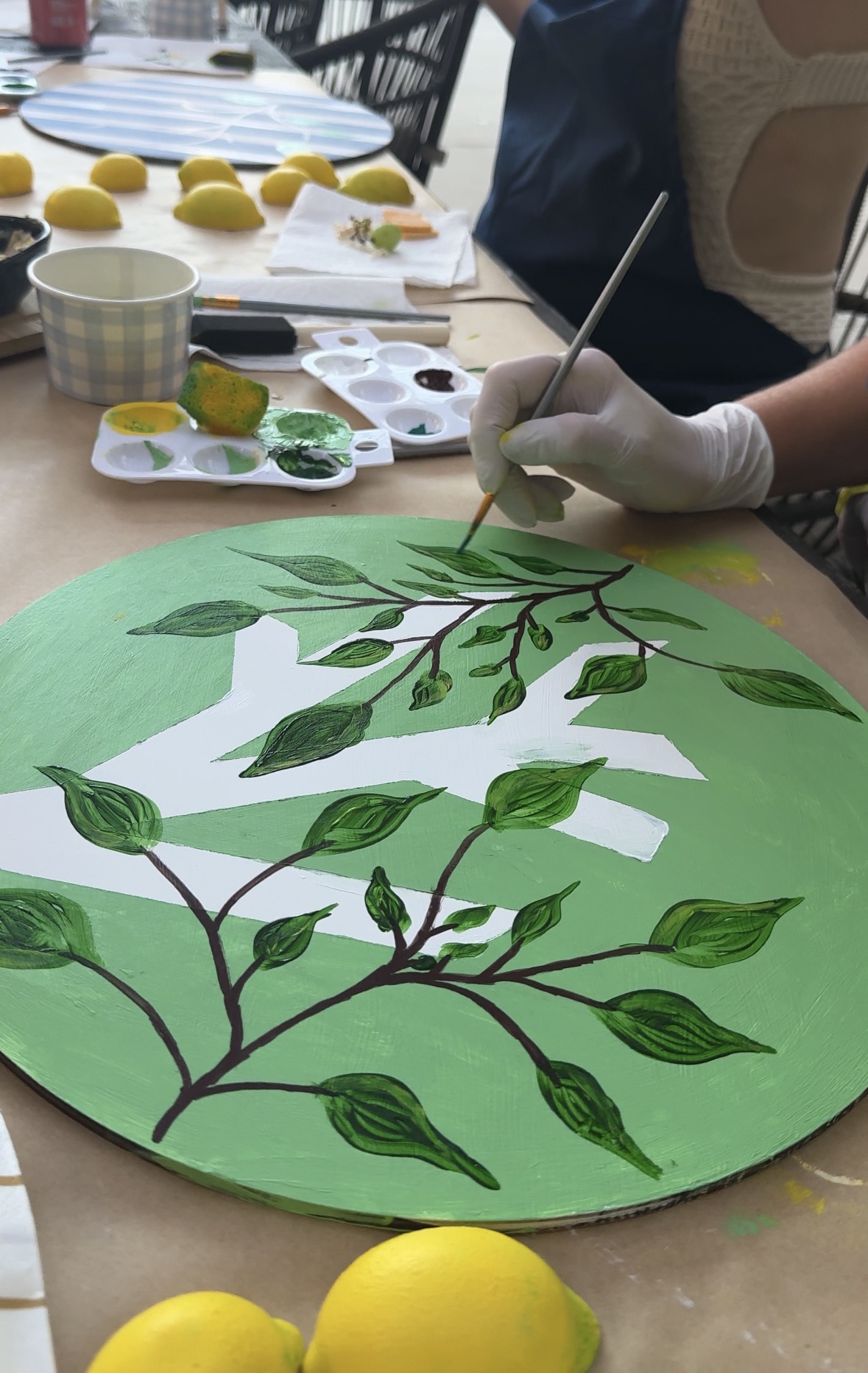 Green lemon artwork in progress